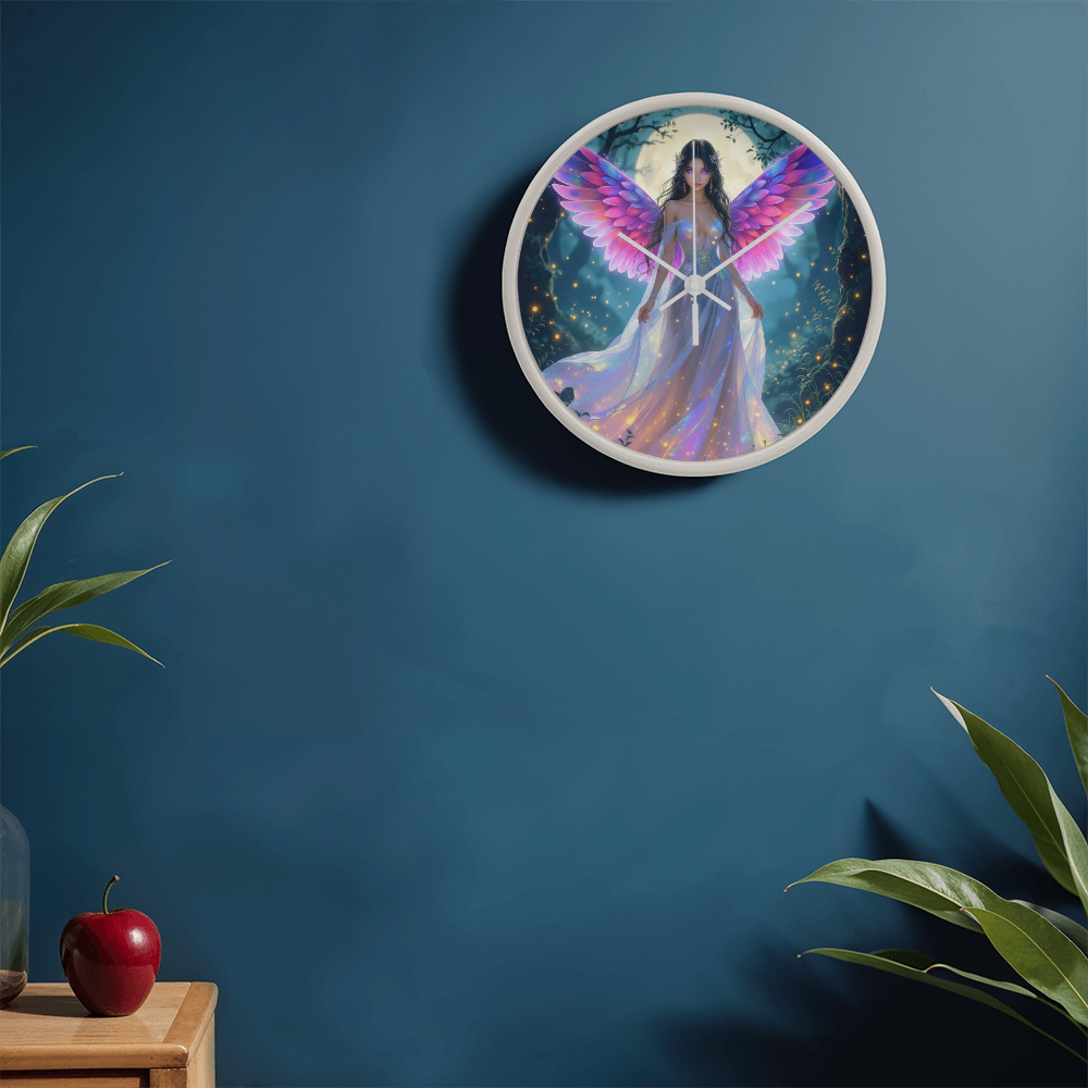 The Pink Fairy Wall Clock