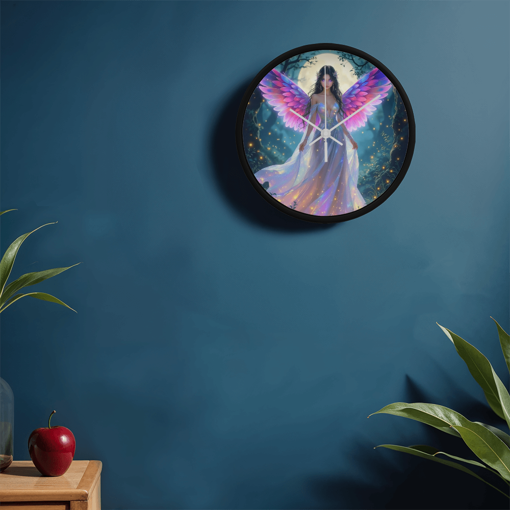 The Pink Fairy Wall Clock