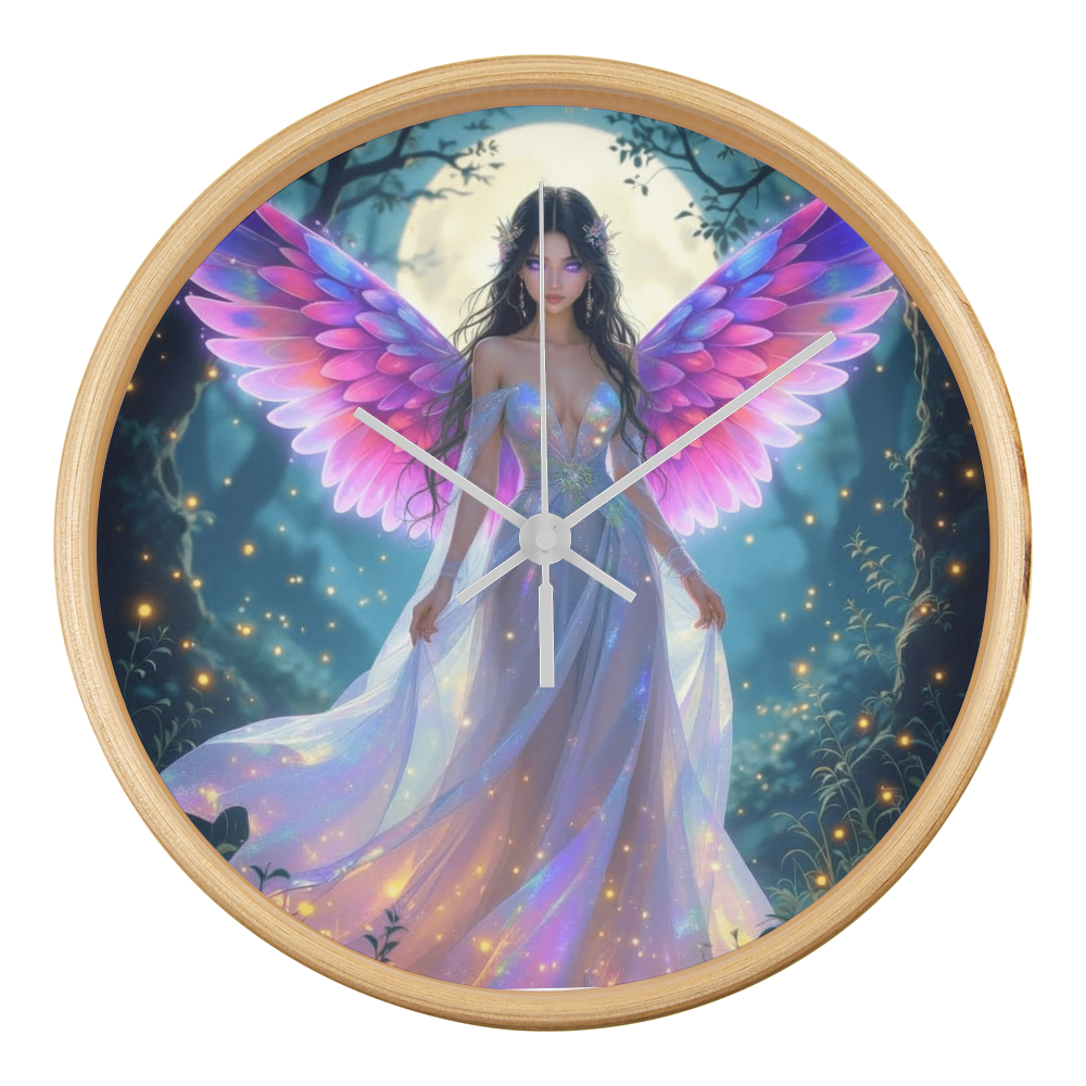 The Pink Fairy Wall Clock