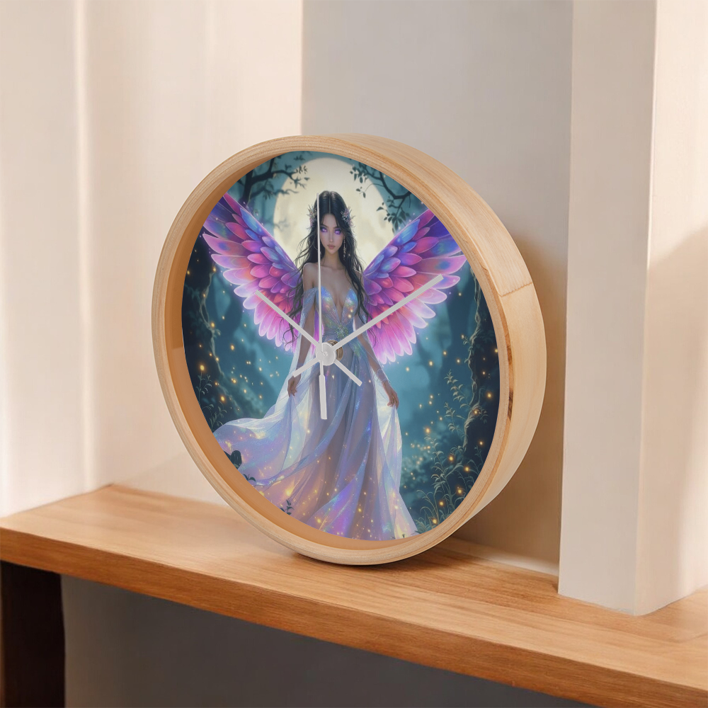 The Pink Fairy Wall Clock