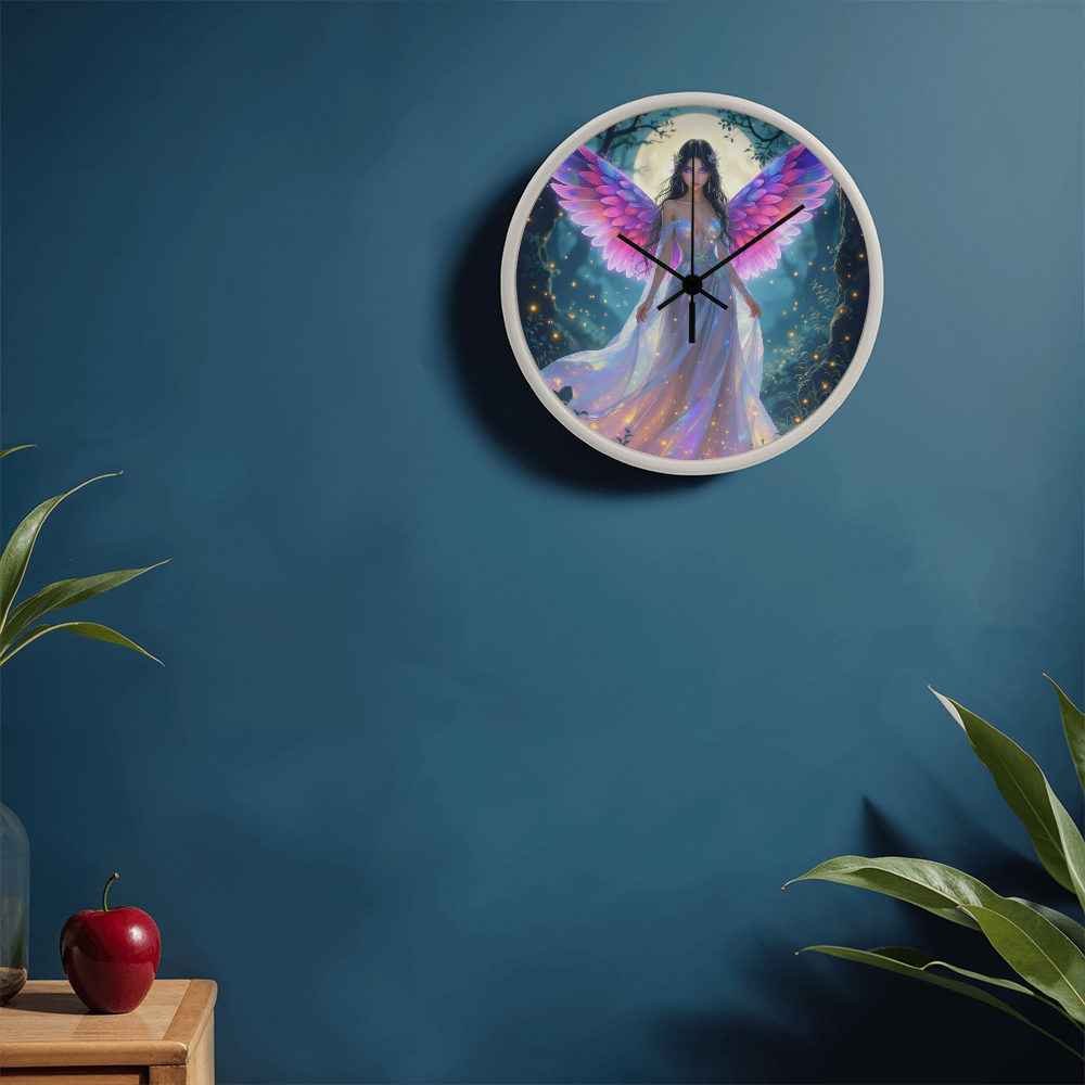 The Pink Fairy Wall Clock