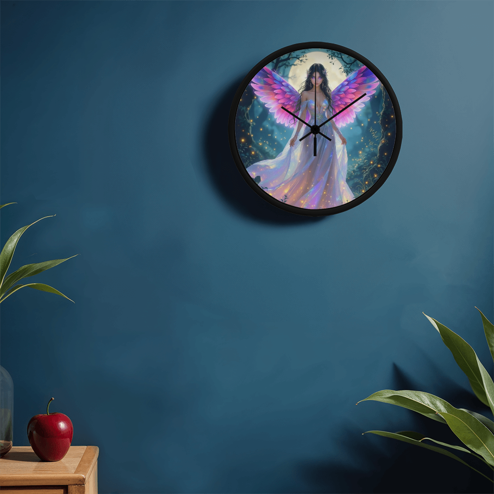 The Pink Fairy Wall Clock