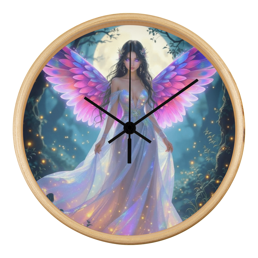The Pink Fairy Wall Clock