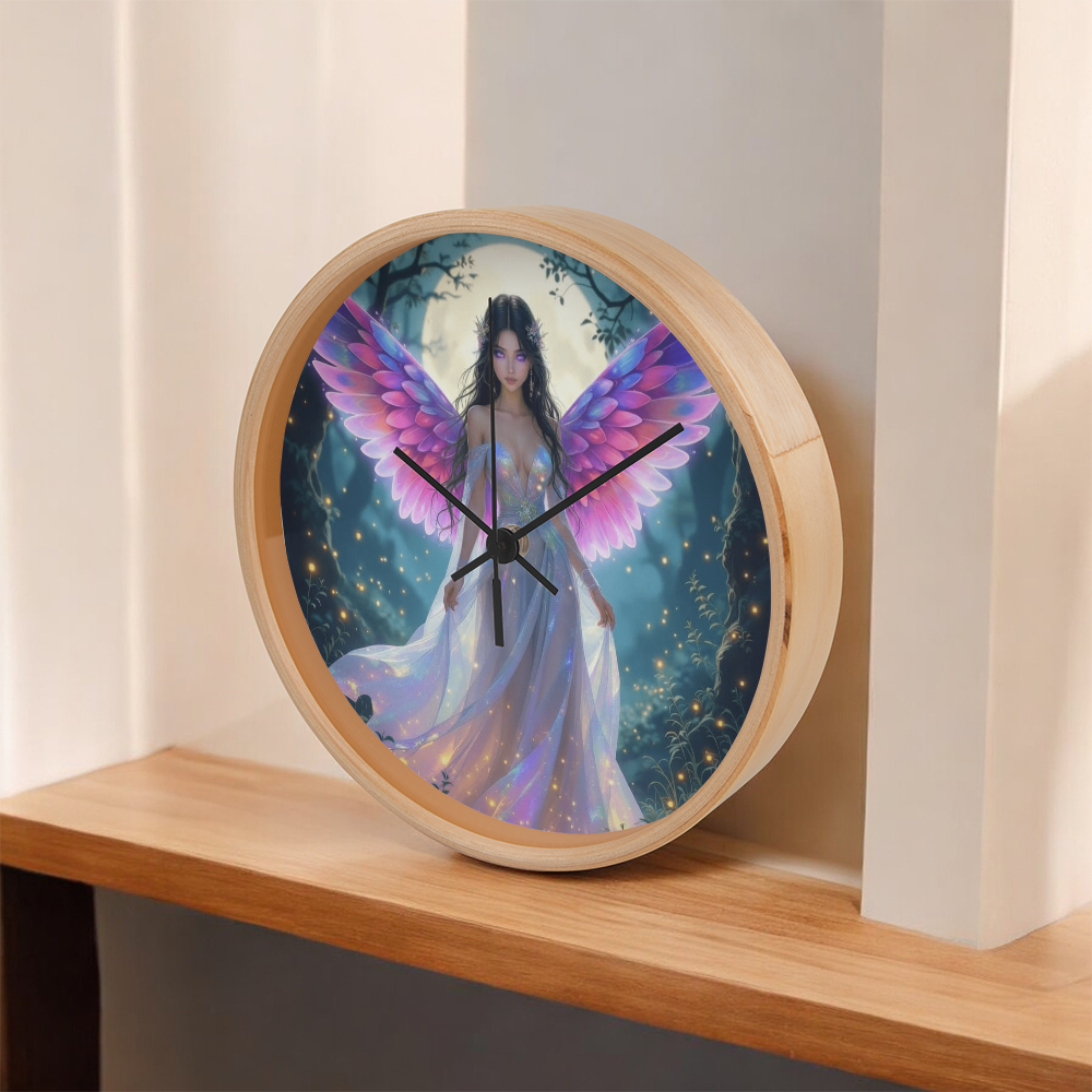 The Pink Fairy Wall Clock